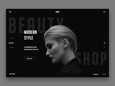 Beautyshop concept design inspiration landing page ui ux web design