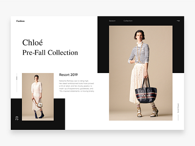 Fashion design fashion inspiration landing page ui ux web design