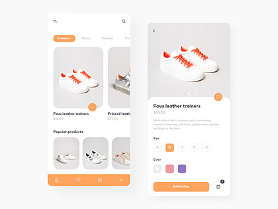 Shoes App app concept design ecommerce inspiration mobile shoes shoes app shop ui
