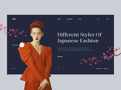 Japanese Fashion clean concept design fashion inspiration japan japanese landing page lookbook ui uidesign ux web design
