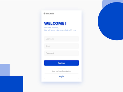 Sign Up - UI Mobile 001 app dailyui debuts mobiledesign register shandykaf shandykafdesign signup ui uimobile