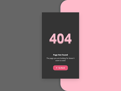 404 Not Found - Mobile App 404 app design mobile app mobiledesign not found shandykaf shandykafdesign ui uidesign uimobile ux