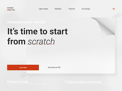 Landing page for premium papers