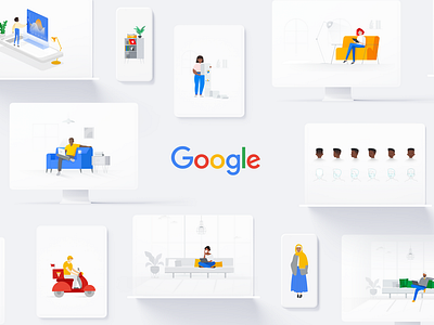 Google Skillshop illustrations