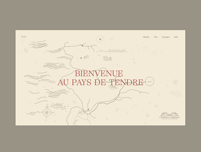 Website design for Château de Ferrand branding graphic design illustration ui