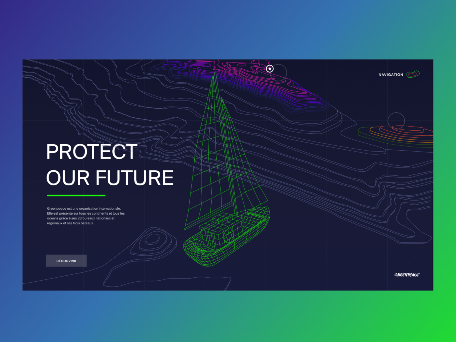 Website design for Greenpeace by Ruvani Arukatti on Dribbble