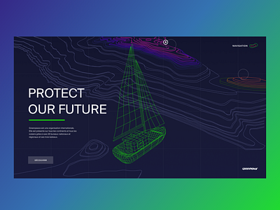 Website design for Greenpeace branding graphic design illustration ui