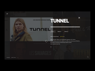 Website design for Canal + branding graphic design ui