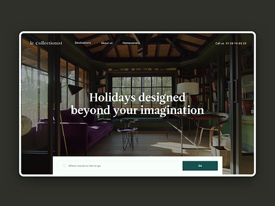 LeCollectionist - Luxury Vacation Rental Site‎ about us animation brand branding destination home homepage house landing luxury menu navigation product real estate rental search travel ui ux video