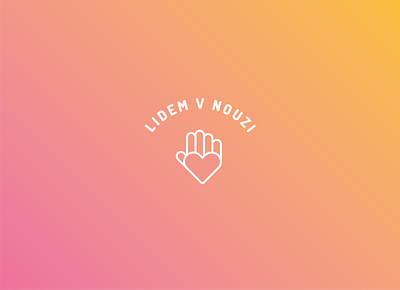 Lidem v nouzi branding charity design help help hand identity logo logotype logotypedesign minimalist
