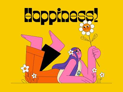 Happiness! animation character illustration lemonly playful