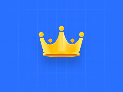 A big yellow crown！ illustration 设计