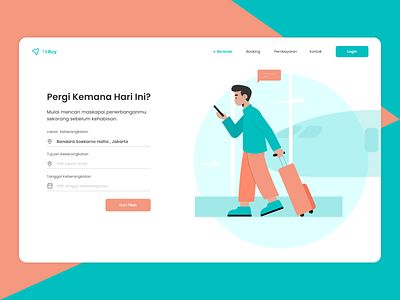 Online Ticket Landing Page Ideas design illustration landing page ticket ui ux web webdesign