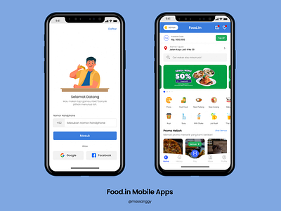 Food.In Mobile Apps Mockup