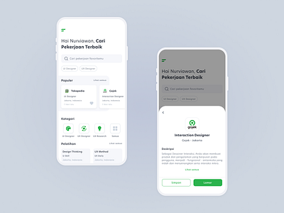 Lowongan Kerja - UI app design job ui user interface ux