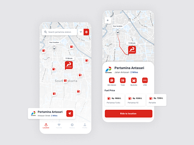 Gas Station UI App android app design designer gasoline ui ux