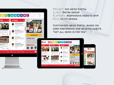 Responsive news portal