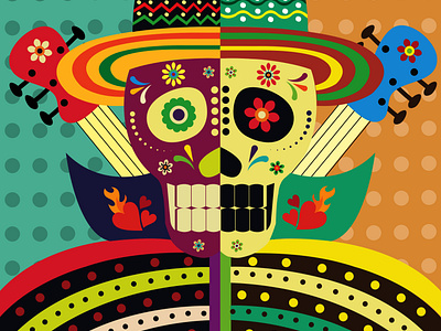 poster dia de muertos