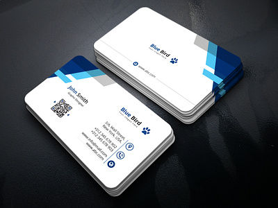 Creative Business Card blue brand business business card business card design clean company design flyer graphics illustration photoshop