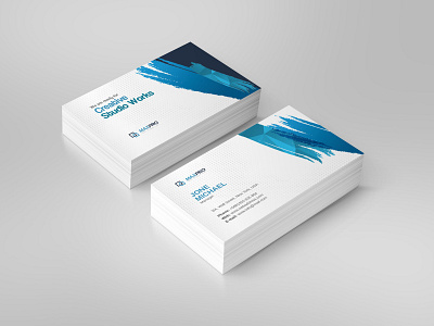 Creative Business Card blue brand business card design card clean company design flyer graphics illustration photoshop