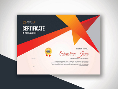 Certificate Design blue business certificate clean company design diploma graphics illustration photoshop