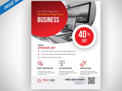 Business Flyer Design blue brand business business card design clean company design flyer flyer design graphics illustration letterhead photoshop vector