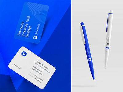 Jet Admin admin panel branding business card design envelop identity innovation jet pens tshirt