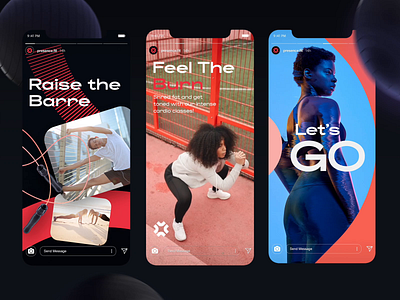 Presence - Social Media branding design fitness app highlights identity instagram social media