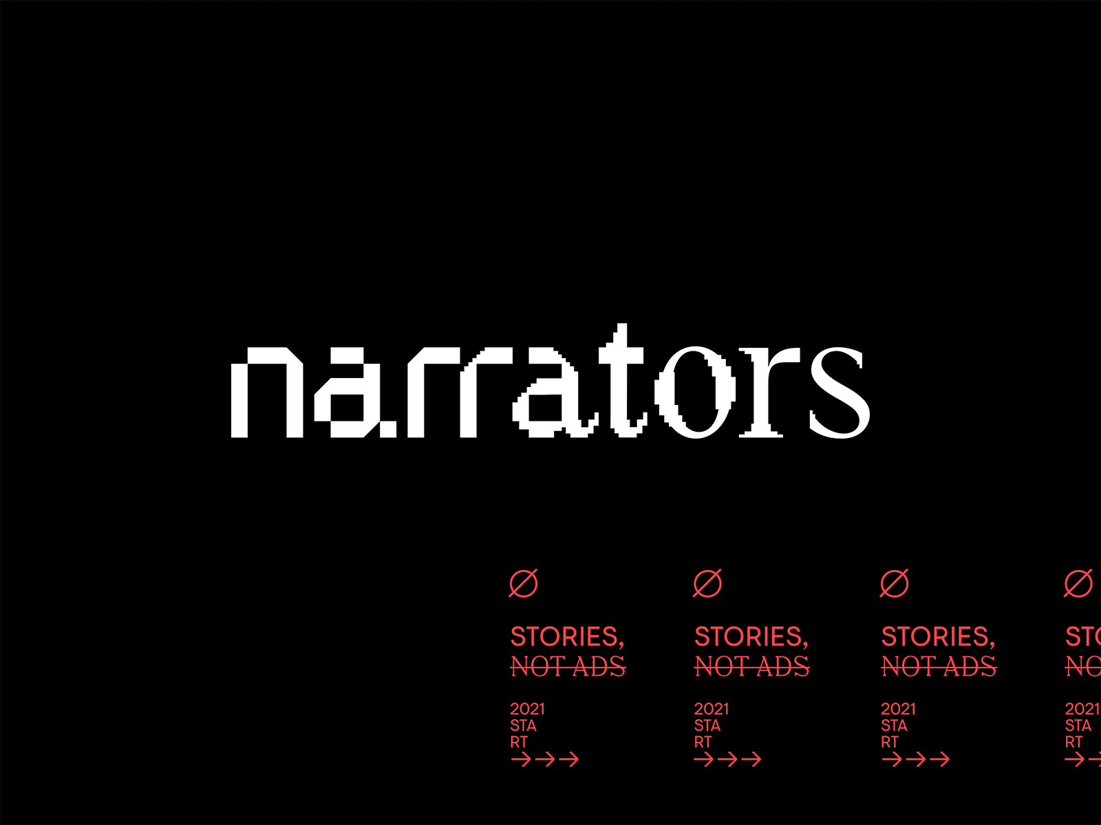 Narrators branding business card design digital agency identity logo machine learning narrators
