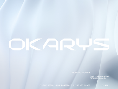 Okarys Logo Design branding design futuristic identity laboratory logo minimalism nft