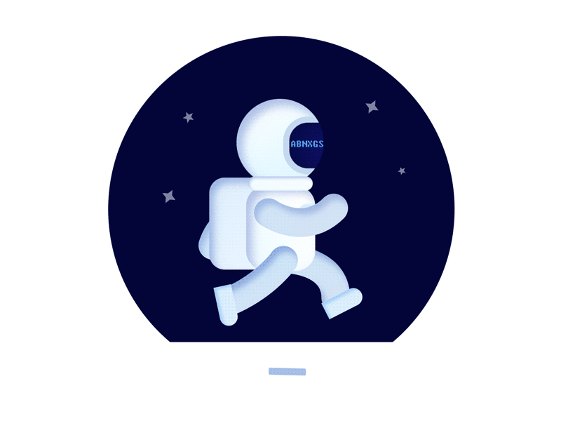 astronaut ae astronaut gif run space