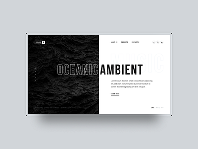 Ambient music UI concept