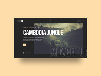 Cambodia Jungle design ui ux web