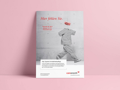 Headhunter Medical Field ads businesscard design hospital medical field print rebranding scrubs
