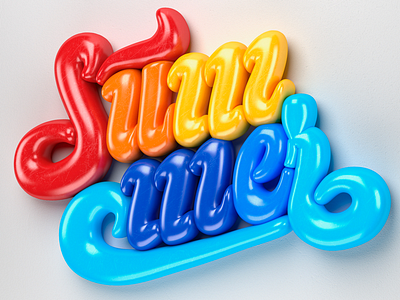 Summer time 🏝 3d lettering muokkaa summer