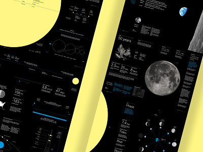 The Moon | Data Storytelling data storytelling data visualization fact infographic design moon poster print product design