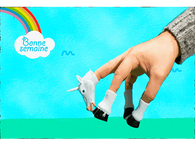 Licorne animation animotion framebyframe gif happy licorne motion unicorn week