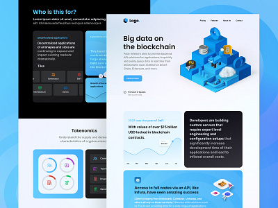 Big Data Blockchain Landing Page