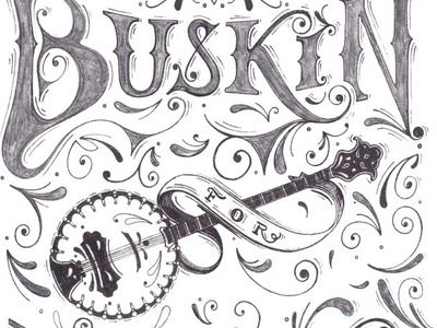 Busking for Whiskey design drawing letters hand lettering illustrate lettering lettering art lettering artist lettering design type art typographic design typographic illustration typography vintage badge vintage lettering vintage logo western whiskey