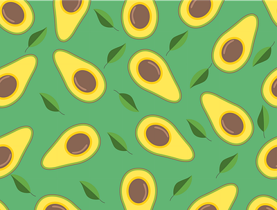 Avocado affinitydesigner design repeat pattern surface pattern surface pattern design surfacedesign vector