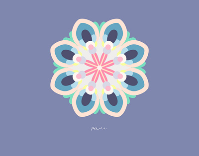 Pane abstract design art artwork blue blue and white colors design digital doodle floral flower flower illustration navy blue pastel colors pattern pattern design pink