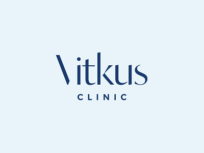 Vitkus Clinic beauty branding clinic logo