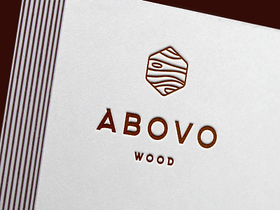 Abovo Wood logo branding flooring logo pattern wood