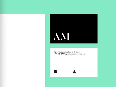 AM branding logo minimalistic typography