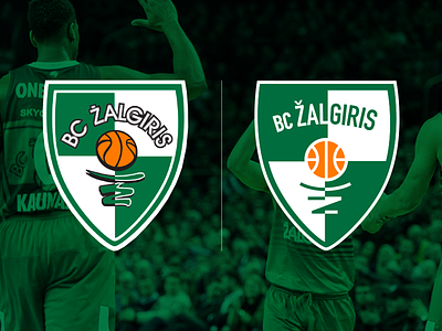 BC Žalgiris logo facelift basketball euroleague kaunas lithuania logo zalgiris