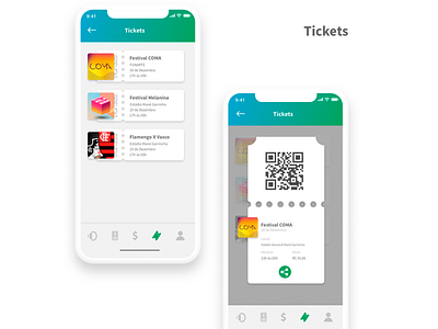 tickets screen app design ui ux