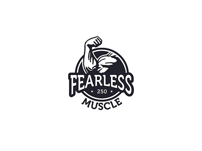 Fearless Muscle  Gym logo