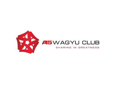 A5 WAGYU CLUB 5 branding club logo