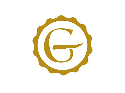 golman knifes branding gold goldman knifes logo