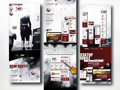 MusicGear Finish finisz finish1 app branding design illustration ui ux web website